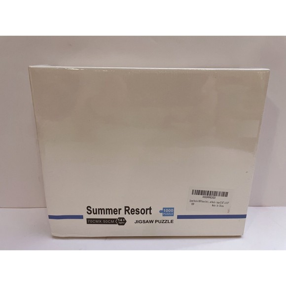 Jigsaw Puzzle 1000 Pieces-Summer Resort Large-27.56”x 19.79”- Age 14+ - Picture 2 of 3